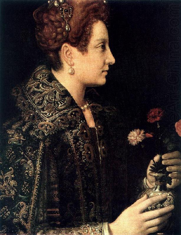 Profile Portrait of a Young Woman, ANGUISSOLA  Sofonisba